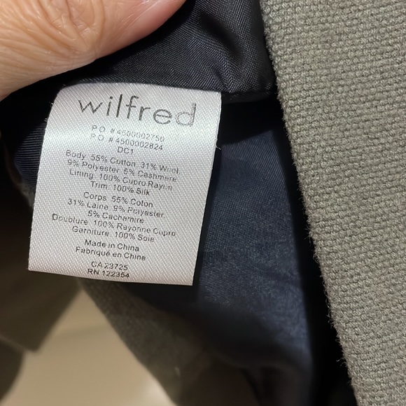 Wilfred khaki loose fitting blazer (sz 10) - Picture 6 of 9